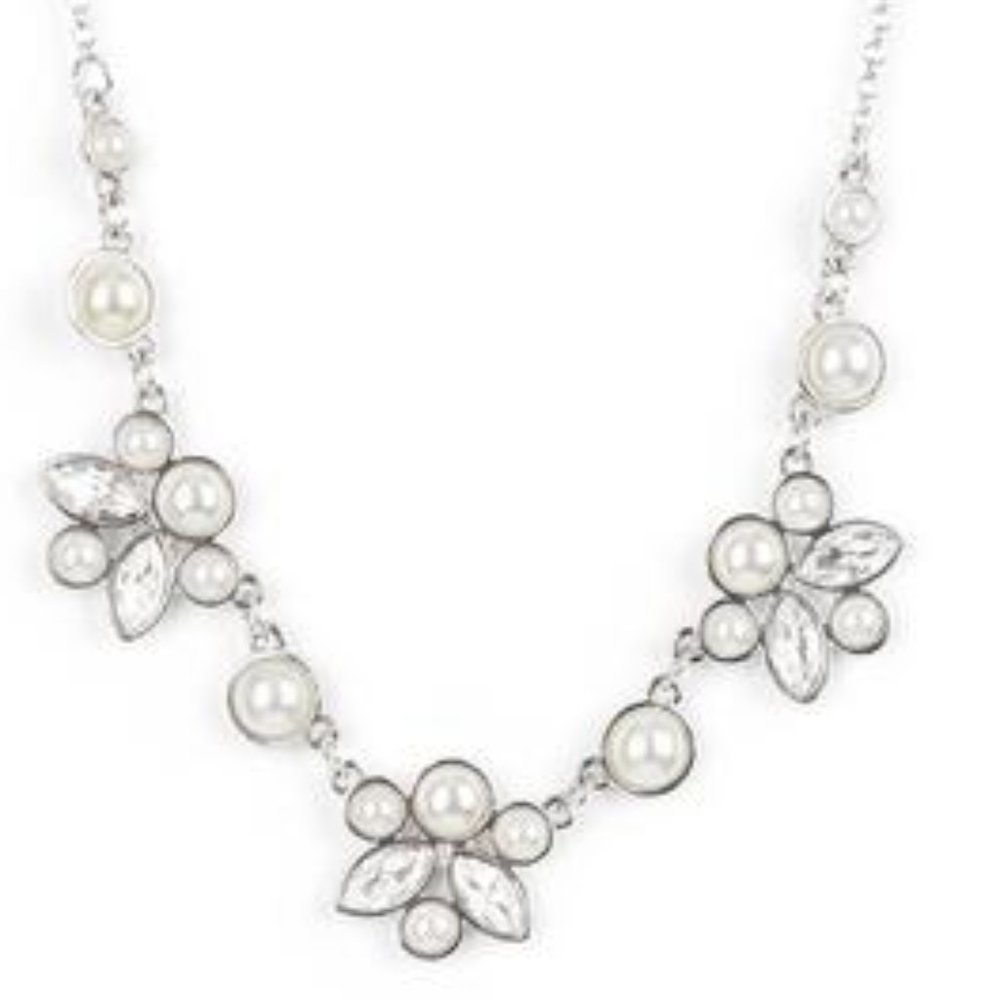 Royalty White Necklace Set | Bridal Bridesmaid